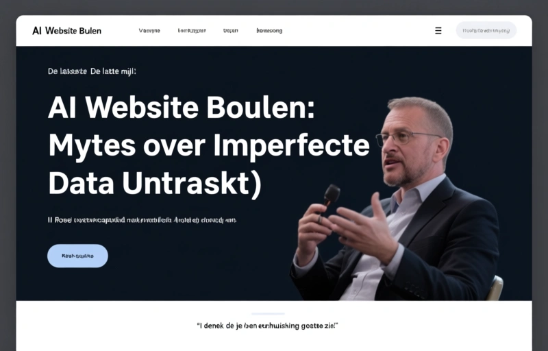 Visuele weergave van AI Website Bouwen