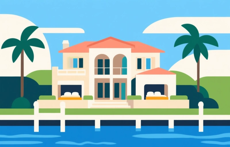 Waterfront Estate in Boca Harbour | 4 Bed Mediterranean Retreat