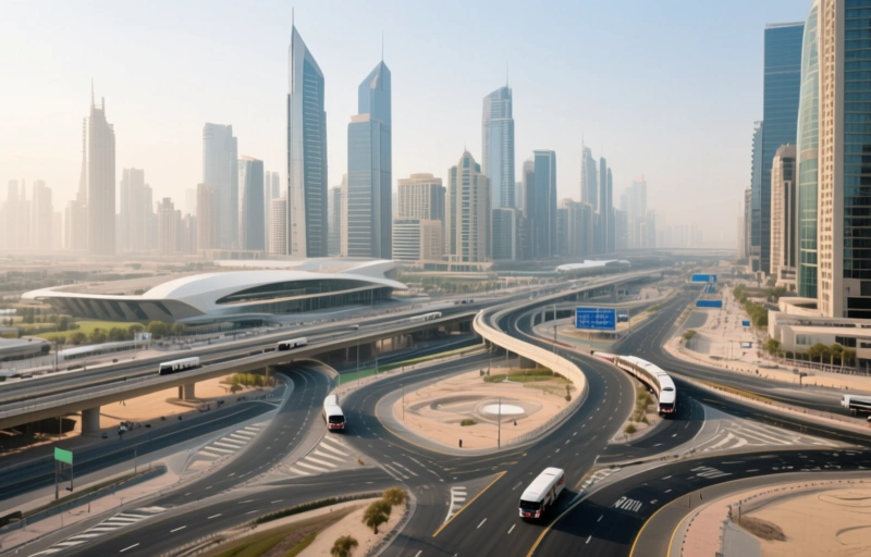 Visual representation of Dubai RTA & Union Properties Partner on Road Management