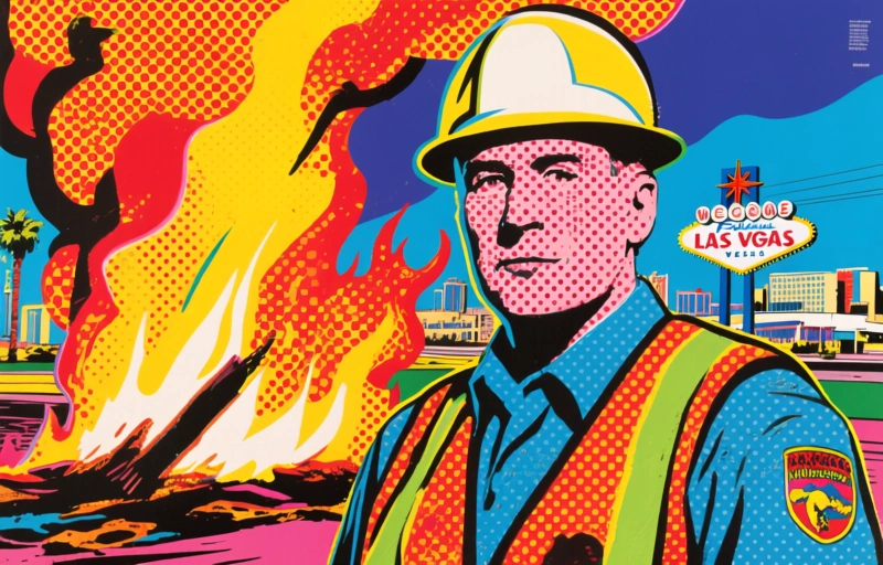 Rakennustyömaan tulipalo itäisessä Las Vegasissa – turvallisuuskeskustelu