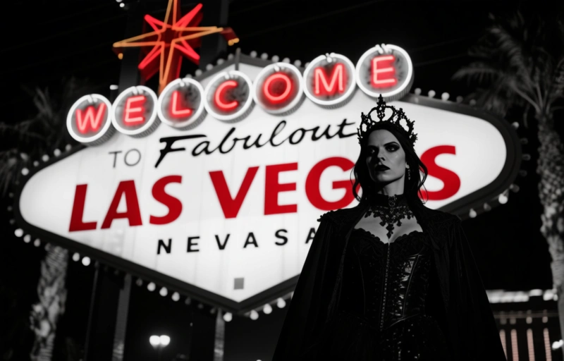 Visuelle Darstellung von Polizei sucht bewaffneten Räuber in Las Vegas