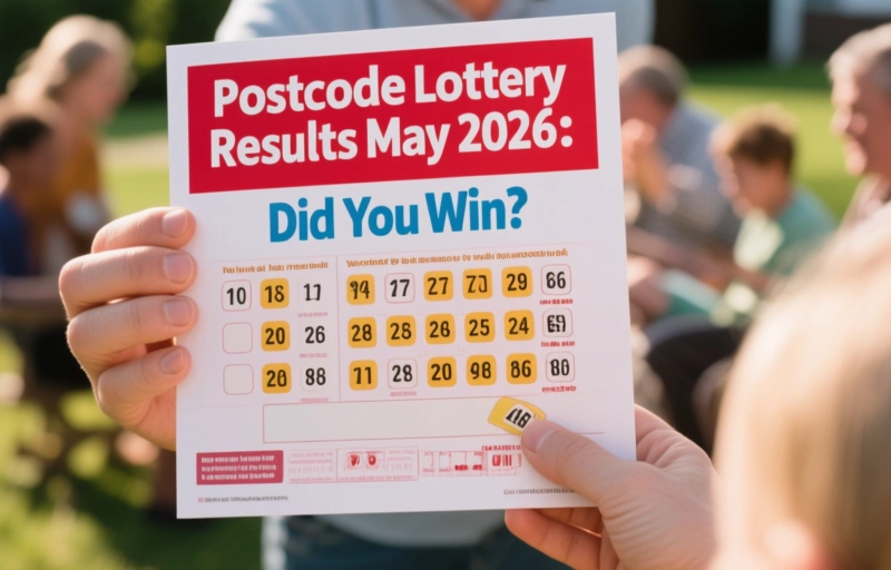 Visual representation of Postcode Lottery Results May 2026