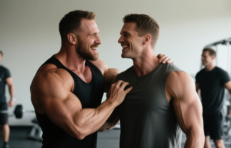 Muscle-Daddy Greg Dixxon gibt sich Josh Brady hin