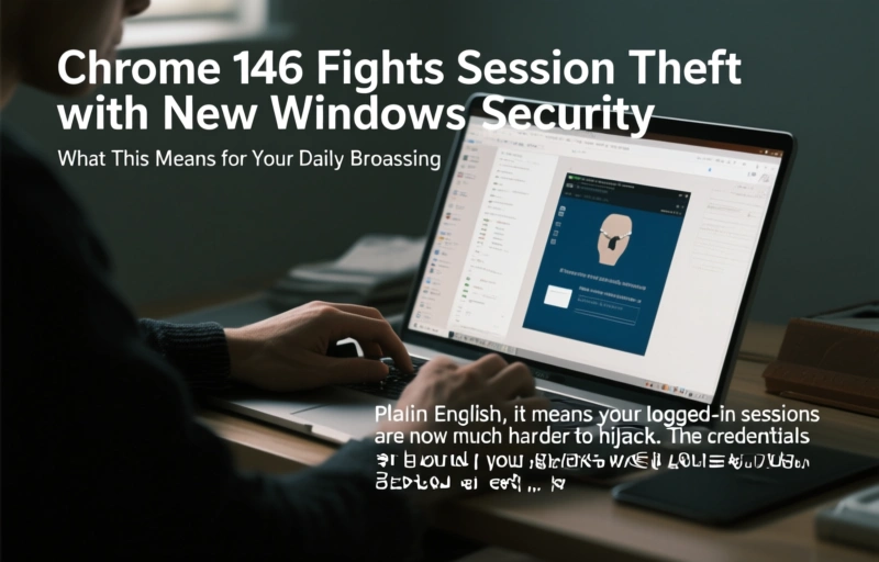 Visual representation of Chrome 146 Fights Session Theft with New Windows Security