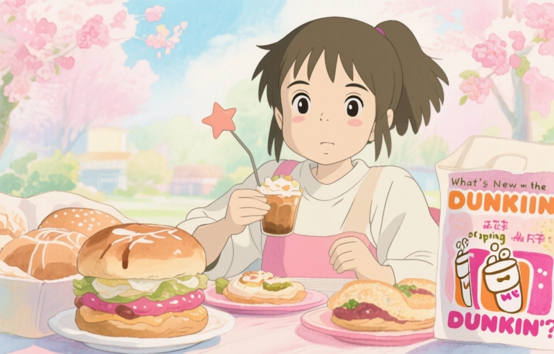 Visual representation of Dunkin' Spring Menu