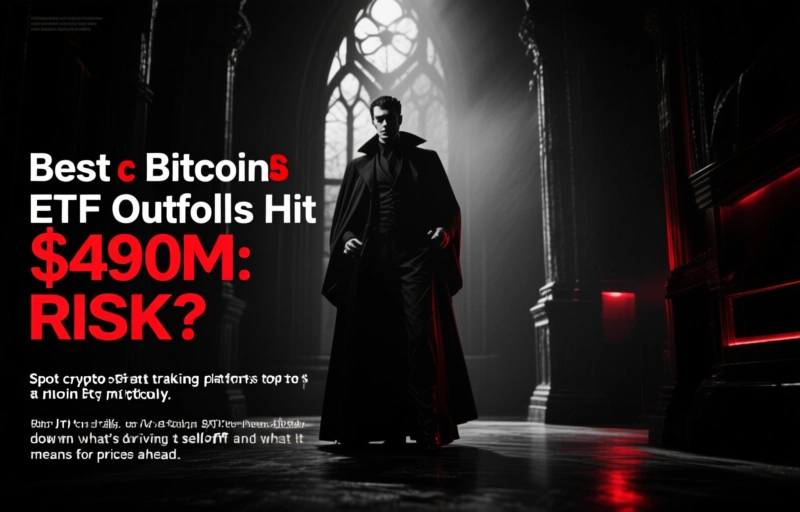 Bitcoin ETF Outflows Hit $490M: Rally at Risk?
