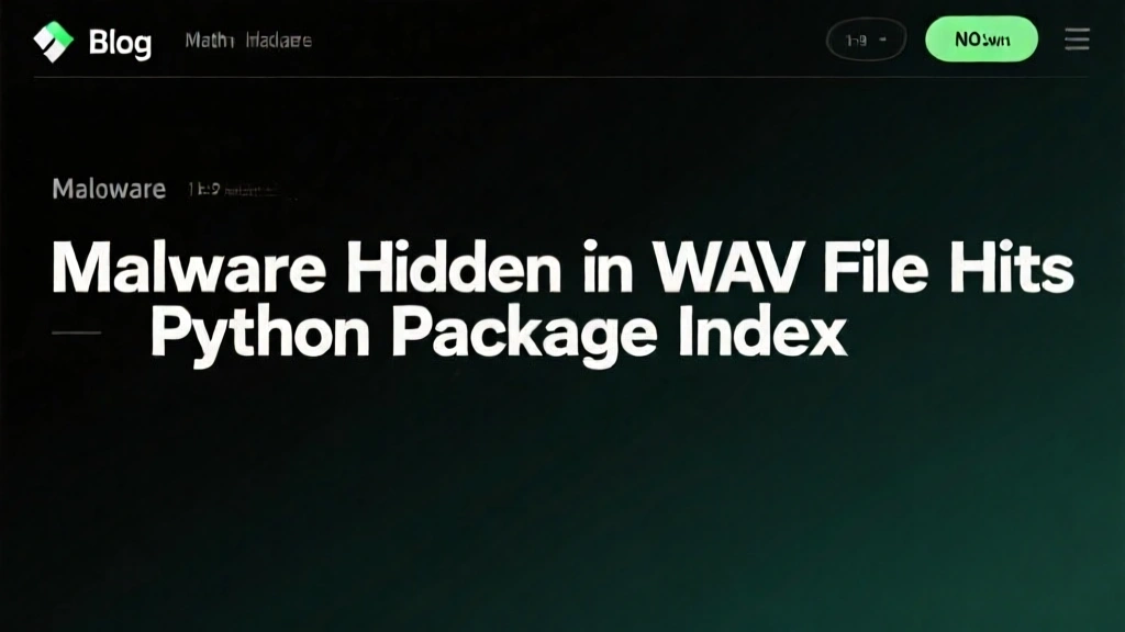 Malware Hidden in WAV File Hits Python Package Index