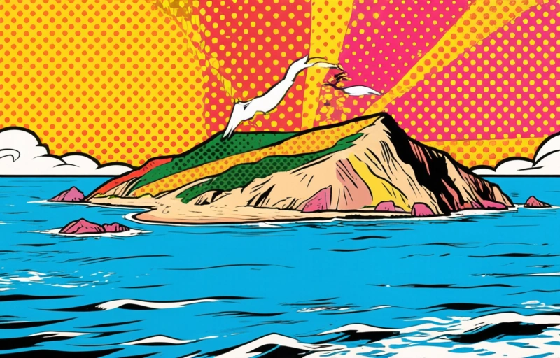 Visuele weergave van Kharg Eiland