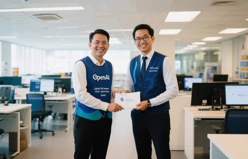 Visuele weergave van OpenAI vestigt AI-lab in Singapore, IMDA past kader aan