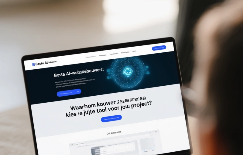 Visuele weergave van Beste AI-websitebouwers