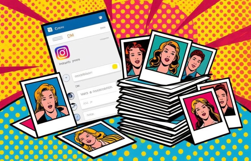 Visuele weergave van Instagram Instants