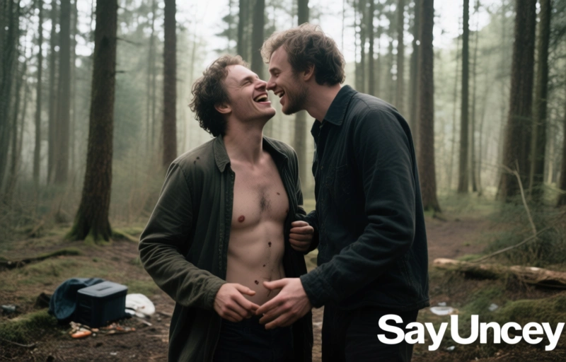 Jacob King und Eddie Patrick: Wilder Sex im Wald bei SayUncle