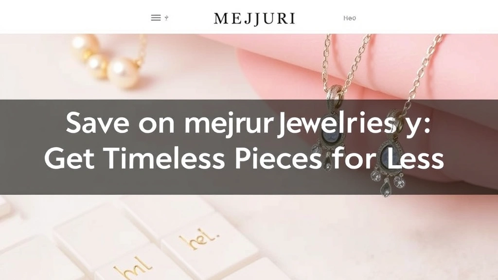 Save on Mejuri Jewelry: Get Timeless Pieces for Less