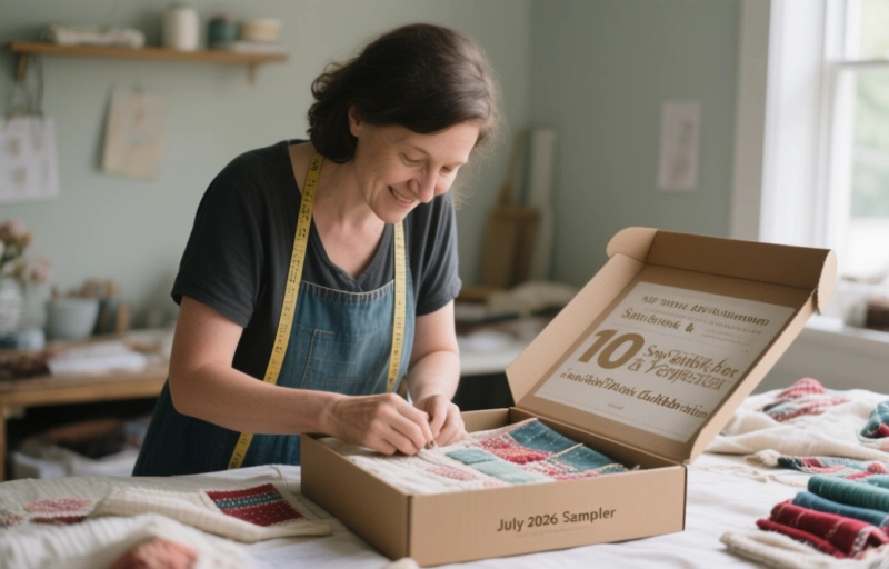 July 2026 Sew Sampler Box Sneak Peek & 10-Year Celebration