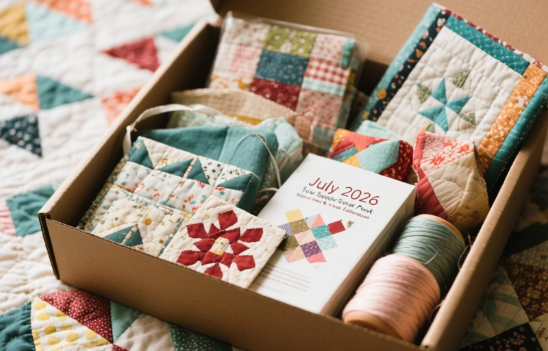 Visual representation of July 2026 Sew Sampler Box Sneak Peek & 10-Year Celebration