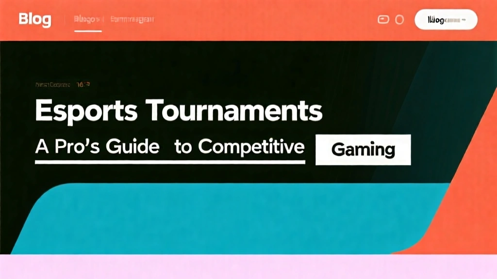 Esports Tournaments: A Pro's Guide to Competitive Gaming