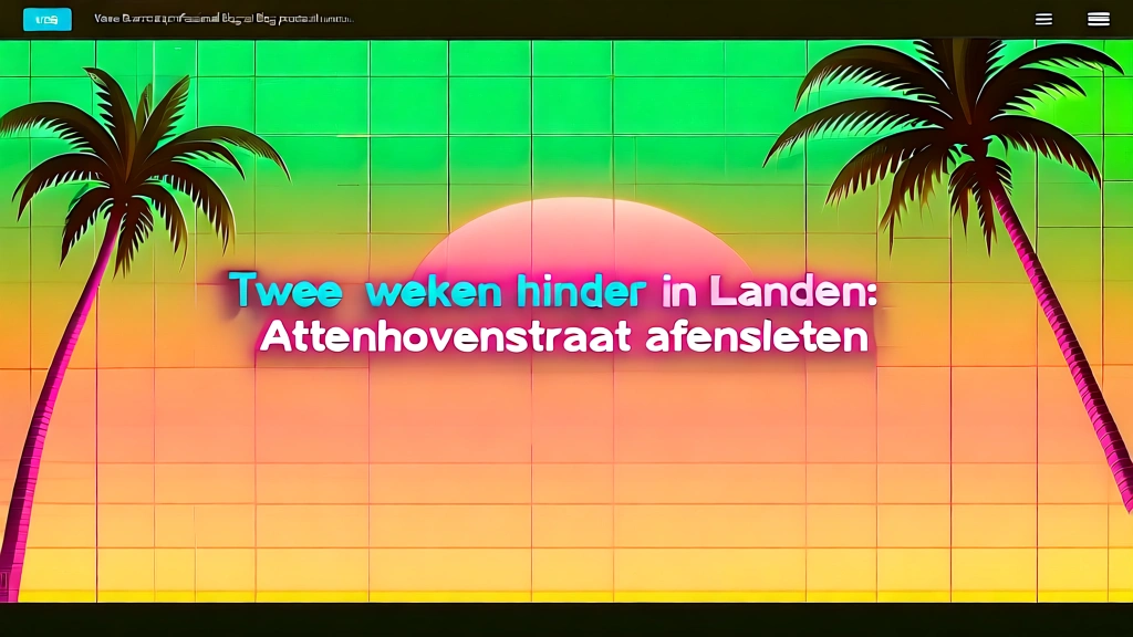 Twee weken hinder in Landen: Attenhovenstraat afgesloten