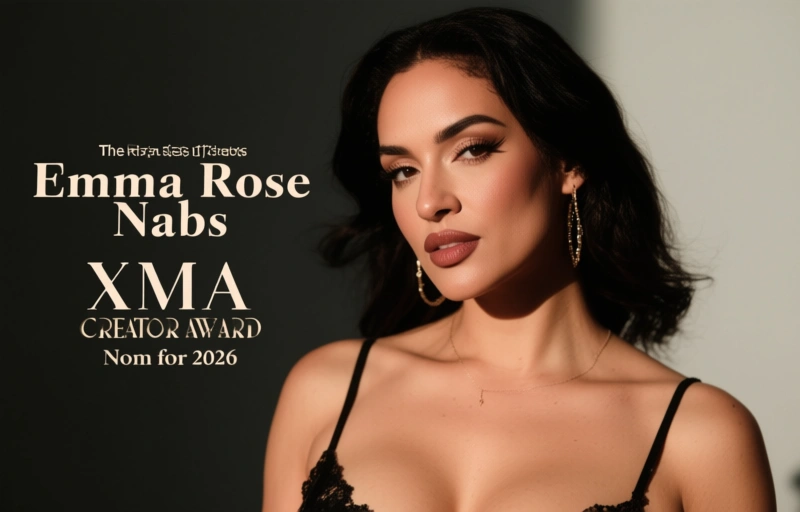 Visual representation of Emma Rose Nabs XMA Creator Award Nom for 2026