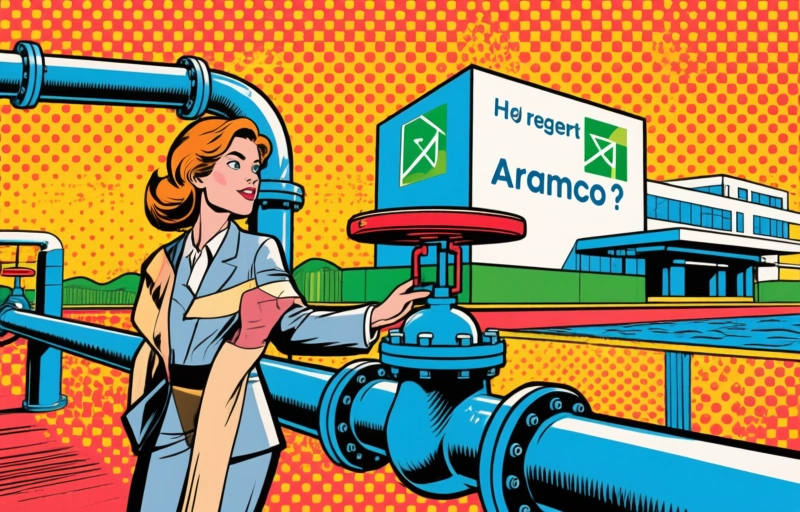 Visuele weergave van Aramco waarschuwt voor langdurige verstoring oliemarkt