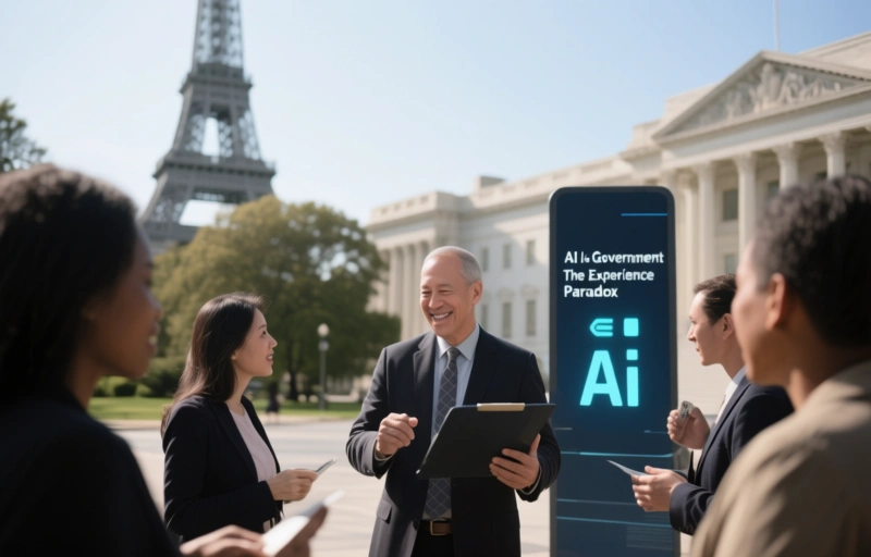 Visual representation of AI in Government