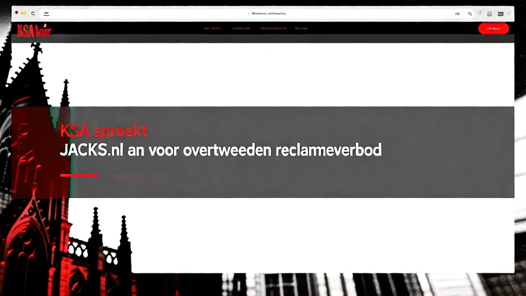 KSA spreekt JACKS.nl aan voor overtreden reclameverbod