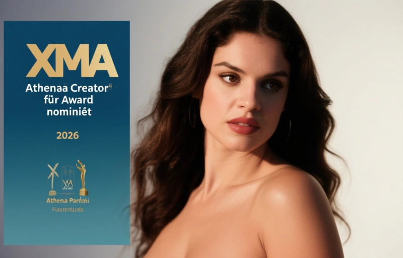 Visuelle Darstellung von Athena Parisi für 2026 XMA Creator Award nominiert