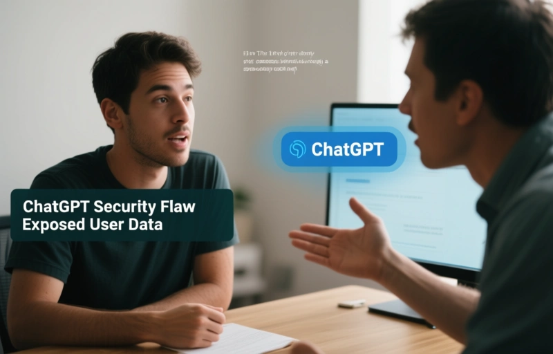 Visual representation of ChatGPT Security Flaw Exposed User Data