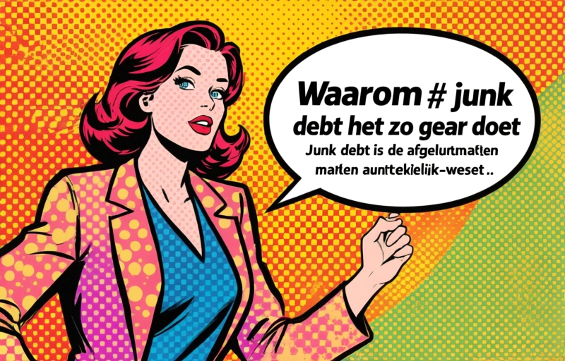 Visuele weergave van Junk obligaties