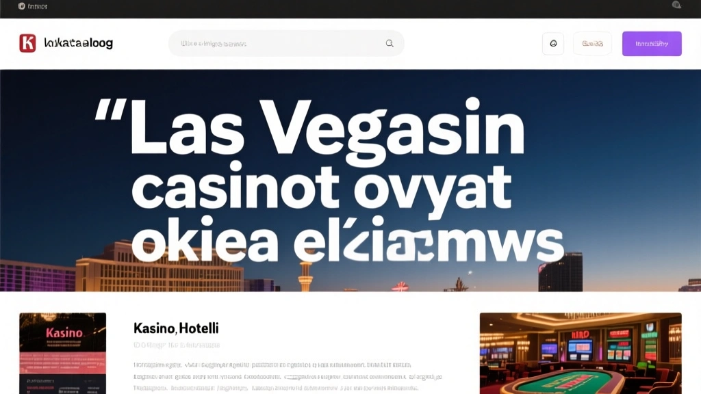 Las Vegasin casinot ovat oikea elämys