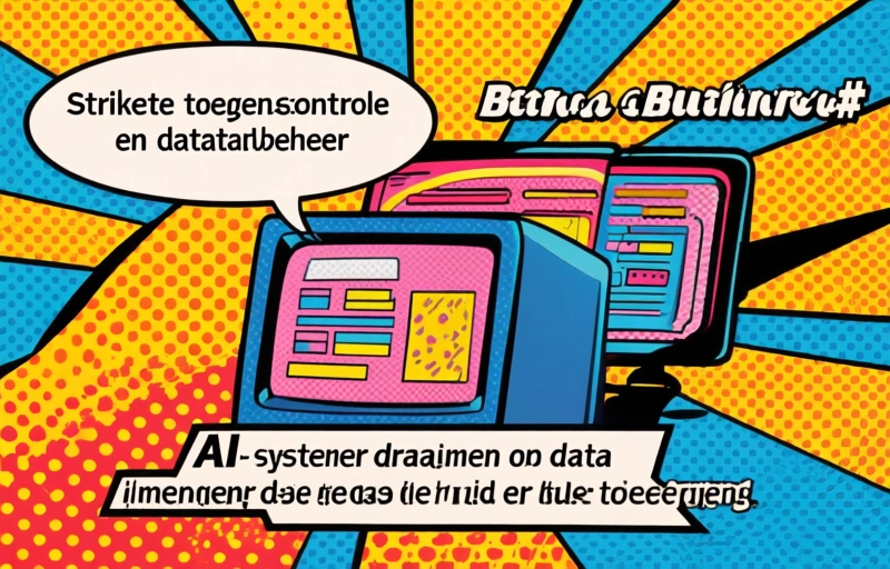 Visuele weergave van 5 Essentiële Praktijken om AI-systemen te Beveiligen
