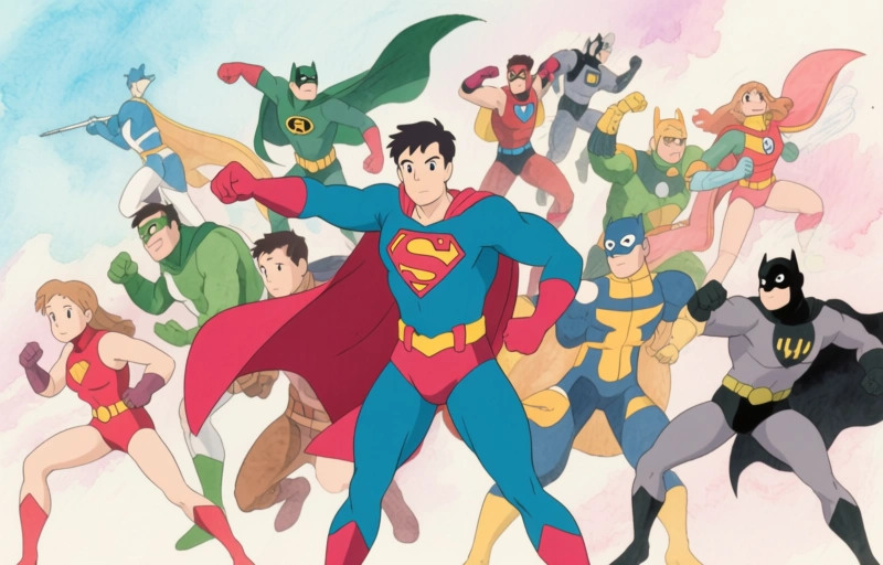 Visuele weergave van Superhelden, ninja's en paasmysteries op Cartoon Network in april