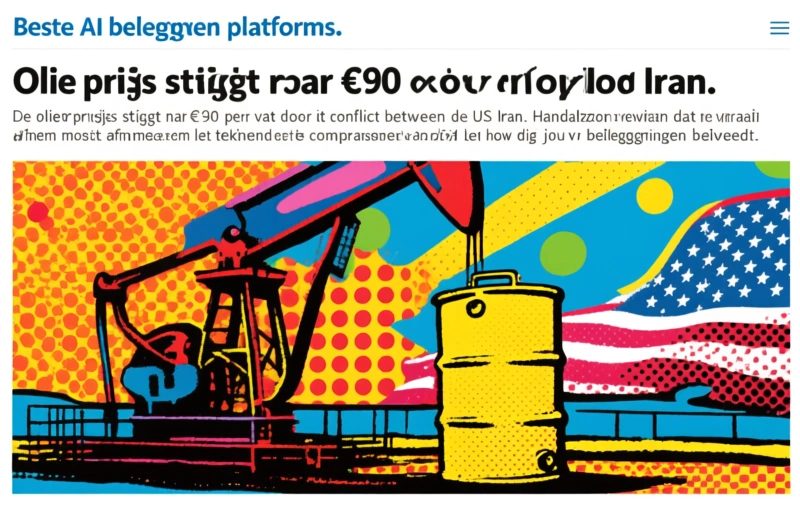 Olieprijs stijgt naar €90 door oorlog Iran
