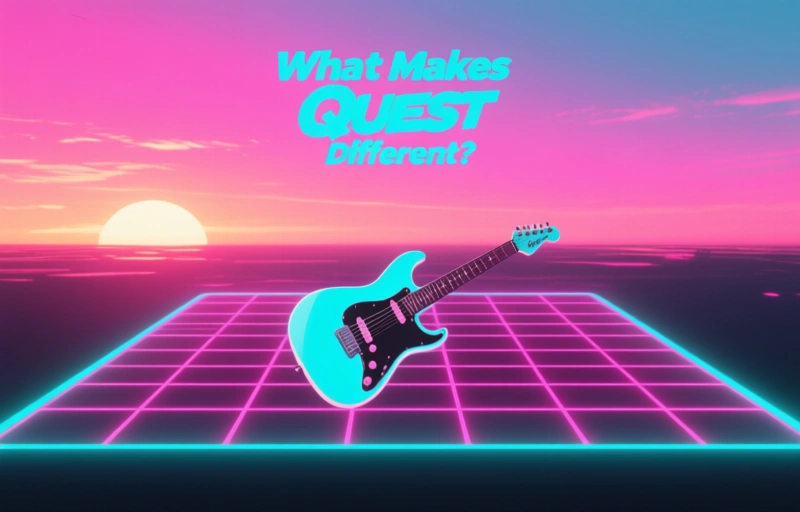 Visual representation of Guitar Quest Slot