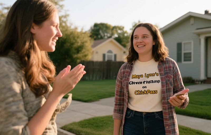 Visual representation of Maya Lynn's Clever Neighbor Trap on ChickPass