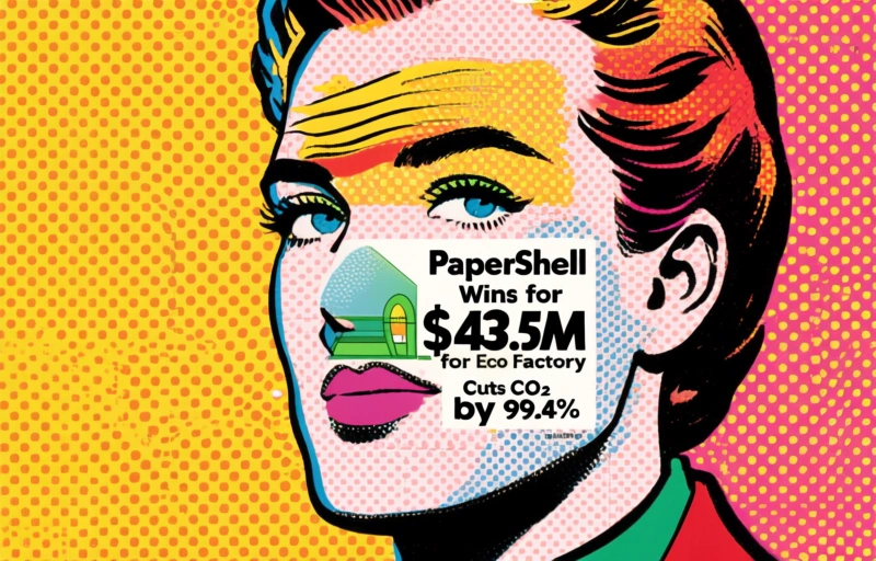 PaperShell Wins $43.5M for Eco Factory, Cuts CO₂ by 99.4%