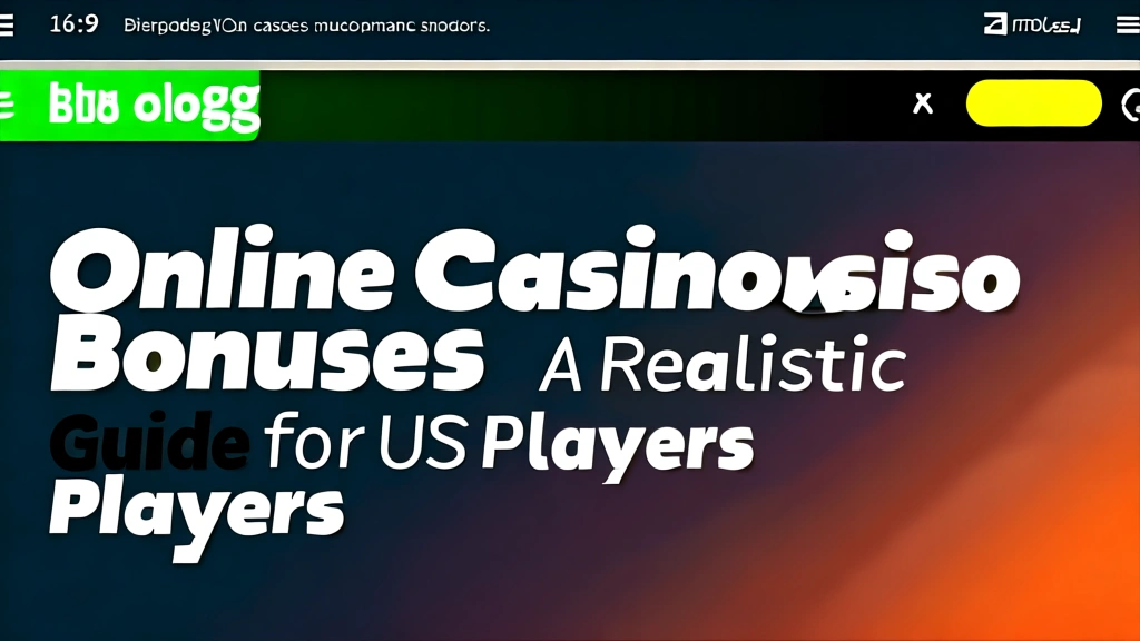 Online Casino Bonuses: A Realistic Guide for US Players