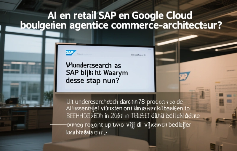 Visuele weergave van AI en retail