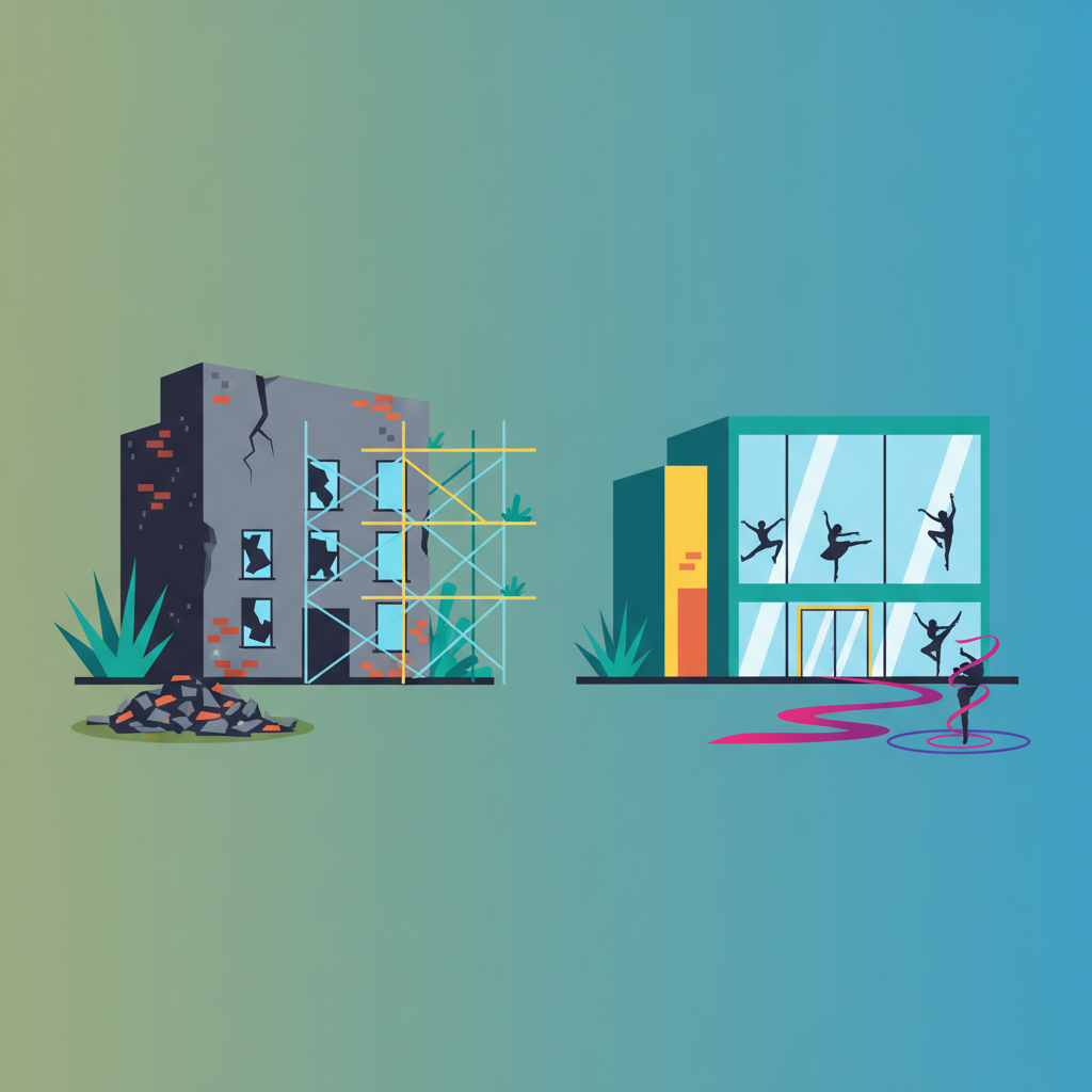 How a Neglected Building Became a Thriving Dance Studio