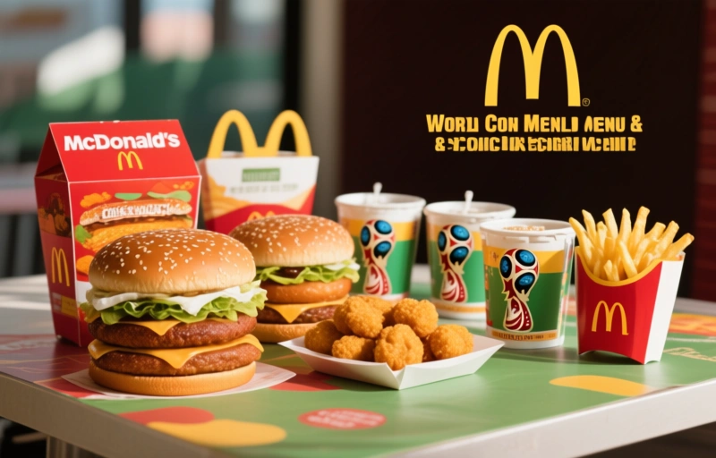 Visual representation of McDonald's World Cup Menu & Collector Cups Revealed