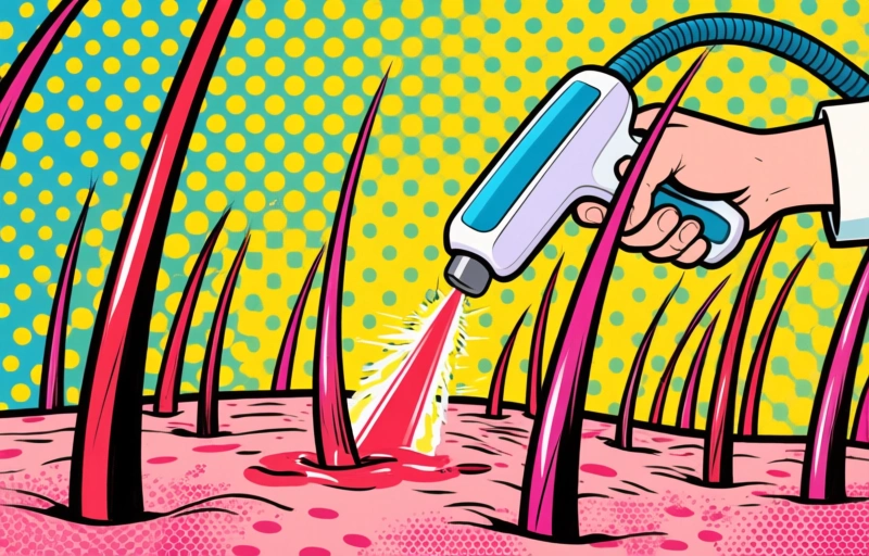 Visual representation of Laser Hair Removal
