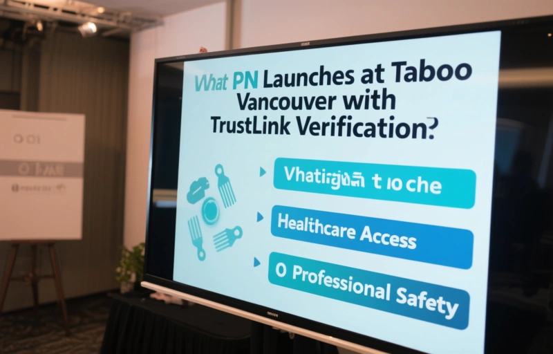 Visual representation of PiN Launches at Taboo Vancouver with TrustLink Verification
