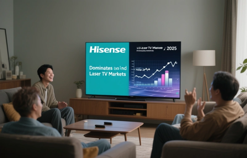 Hisense Dominates 100-Inch+ and Laser TV Markets in 2025