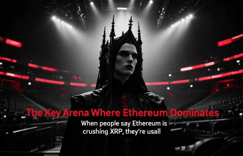 Visual representation of Ethereum vs XRP