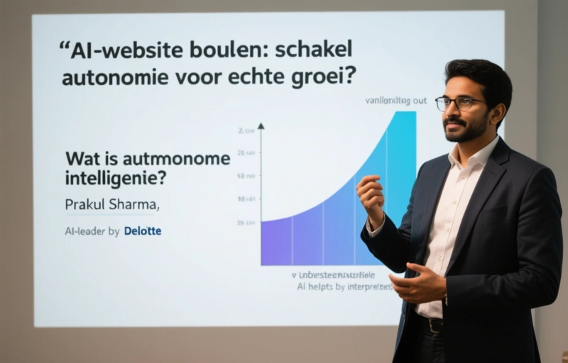Visuele weergave van AI-website bouwen