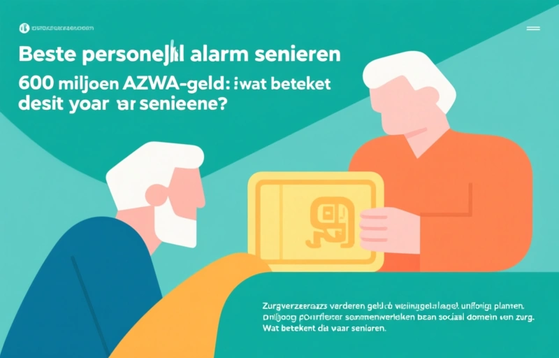 600 miljoen AZWA-geld: wat betekent dit voor senioren?