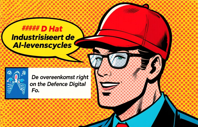 Visual representation of Red Hat bouwt AI-platform voor Britse defensie