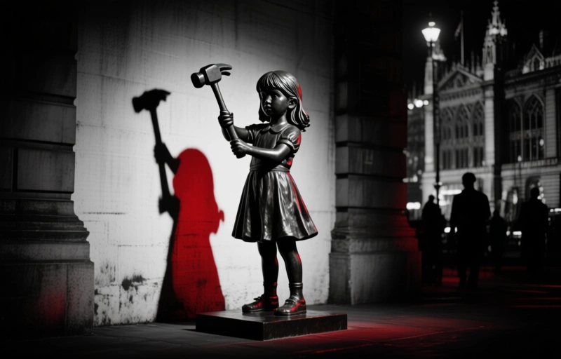 Banksy Unveils New London Statue, Confirms It's His Work