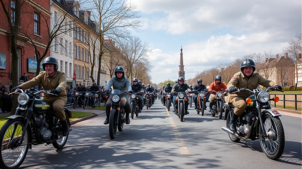 WWII Military Bike Ride Unites Belgium and Netherlands