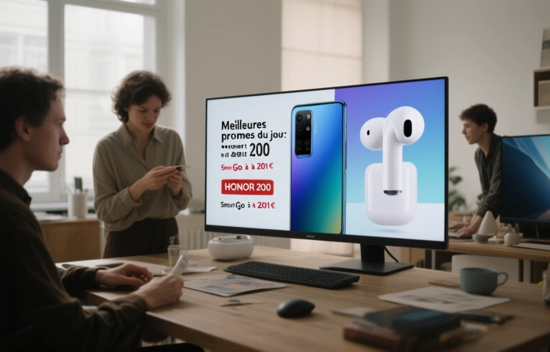 Meilleures promos du jour : HONOR 200 Smart 256 Go à 101€, AirPods Pro 3 à 200€, écran 4K iiyama 28" à 181€... - Génération NT