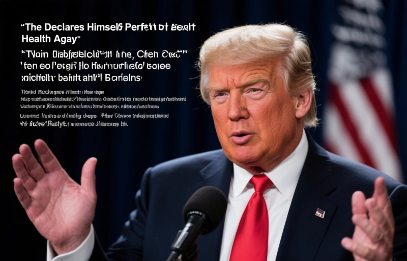 Visual representation of Trump Declares Himself Perfect Health Again